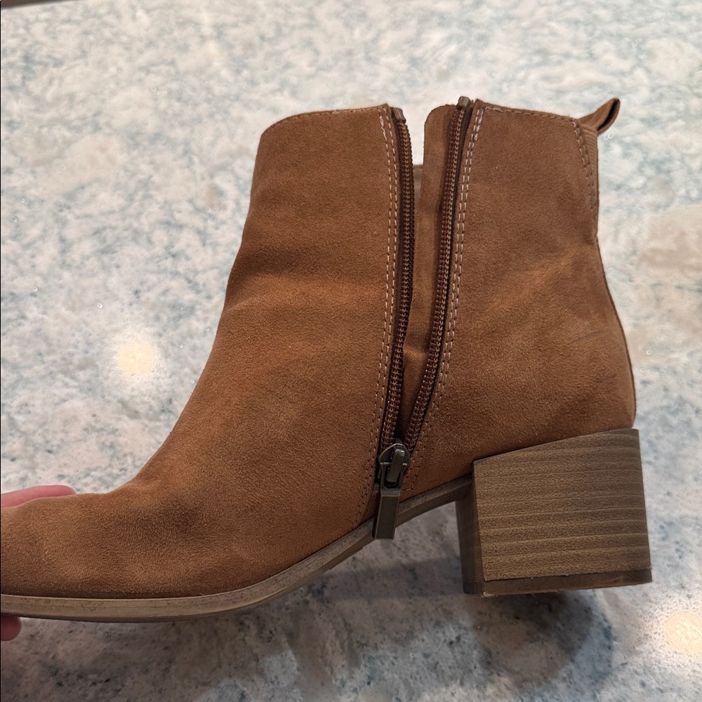 Universal Thread Brown Suede Ankle Booties - Picture 11 of 16